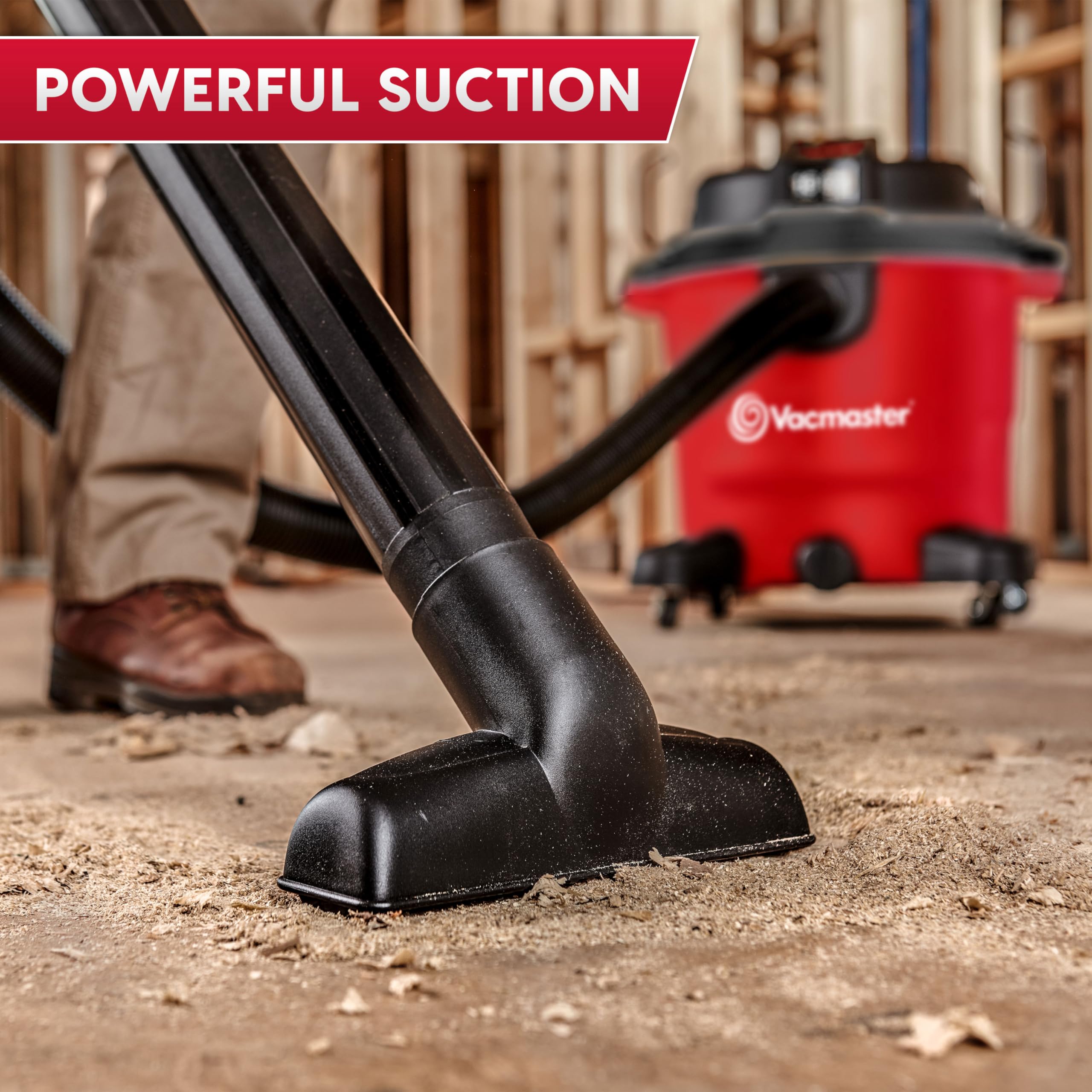 Vacmaster 12-Gallon 5.5 Peak HP Heavy-Duty Wet/Dry Vacuum - VJH1211PF 1101 - Image 4