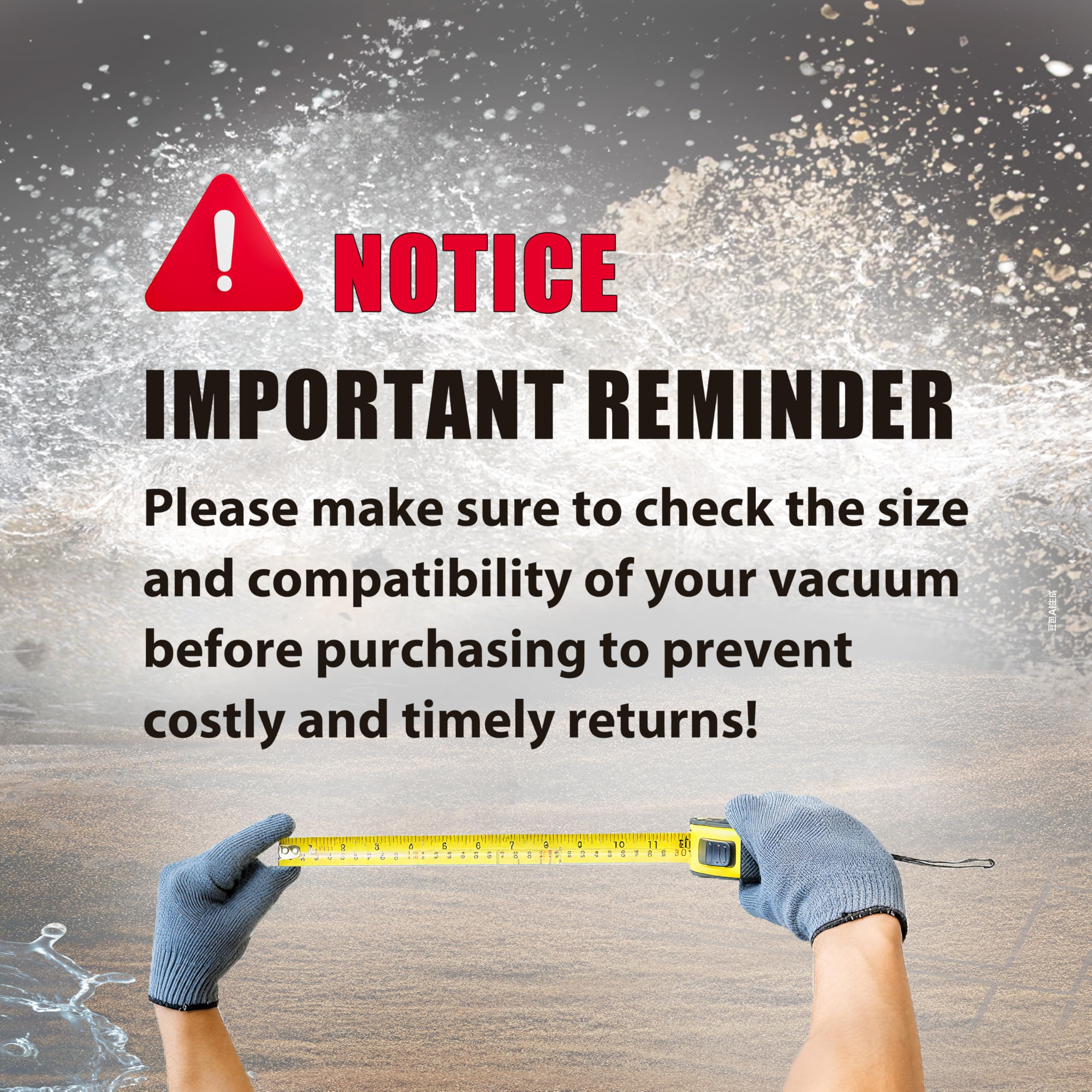 Vacmaster 2 1/2" Extension Wands, 2 Count (1 Pack), V2EW, Black - Image 5