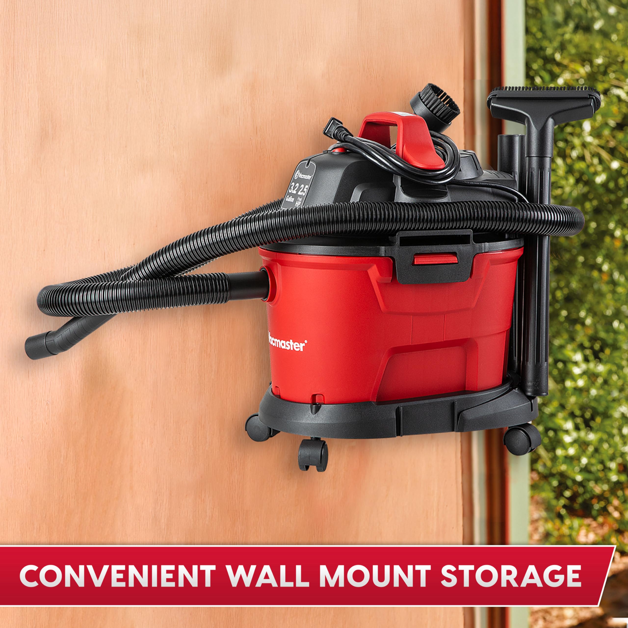 Vacmaster 3.2-Gallon* 2.5 Peak HP Wet/Dry Vacuum – VHB305M 1101 - Image 3