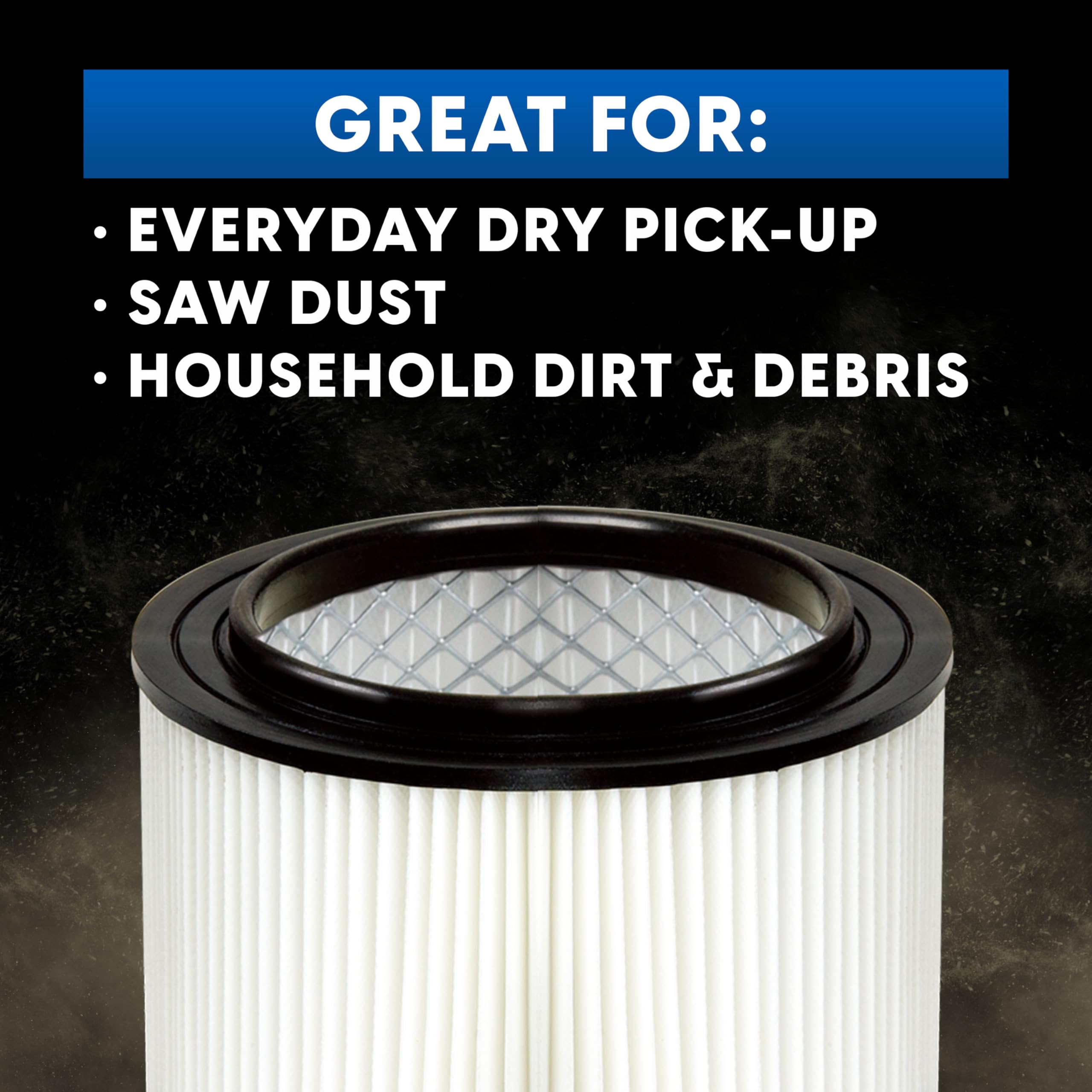 Vacmaster 4-5 Gallon Washable Cartridge Filter & Retainer – VFCF - Image 4