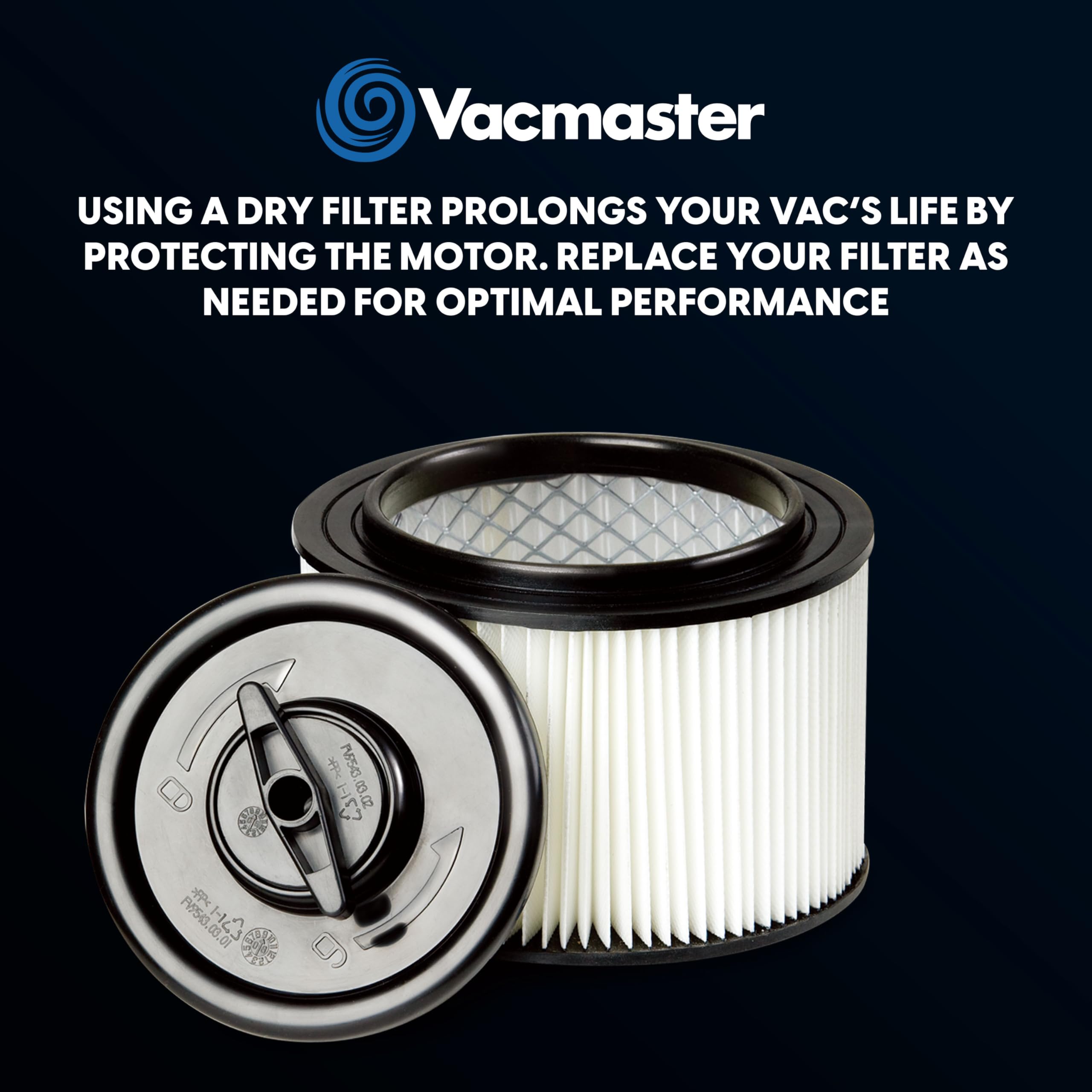 Vacmaster 4-5 Gallon Washable Cartridge Filter & Retainer – VFCF - Image 8