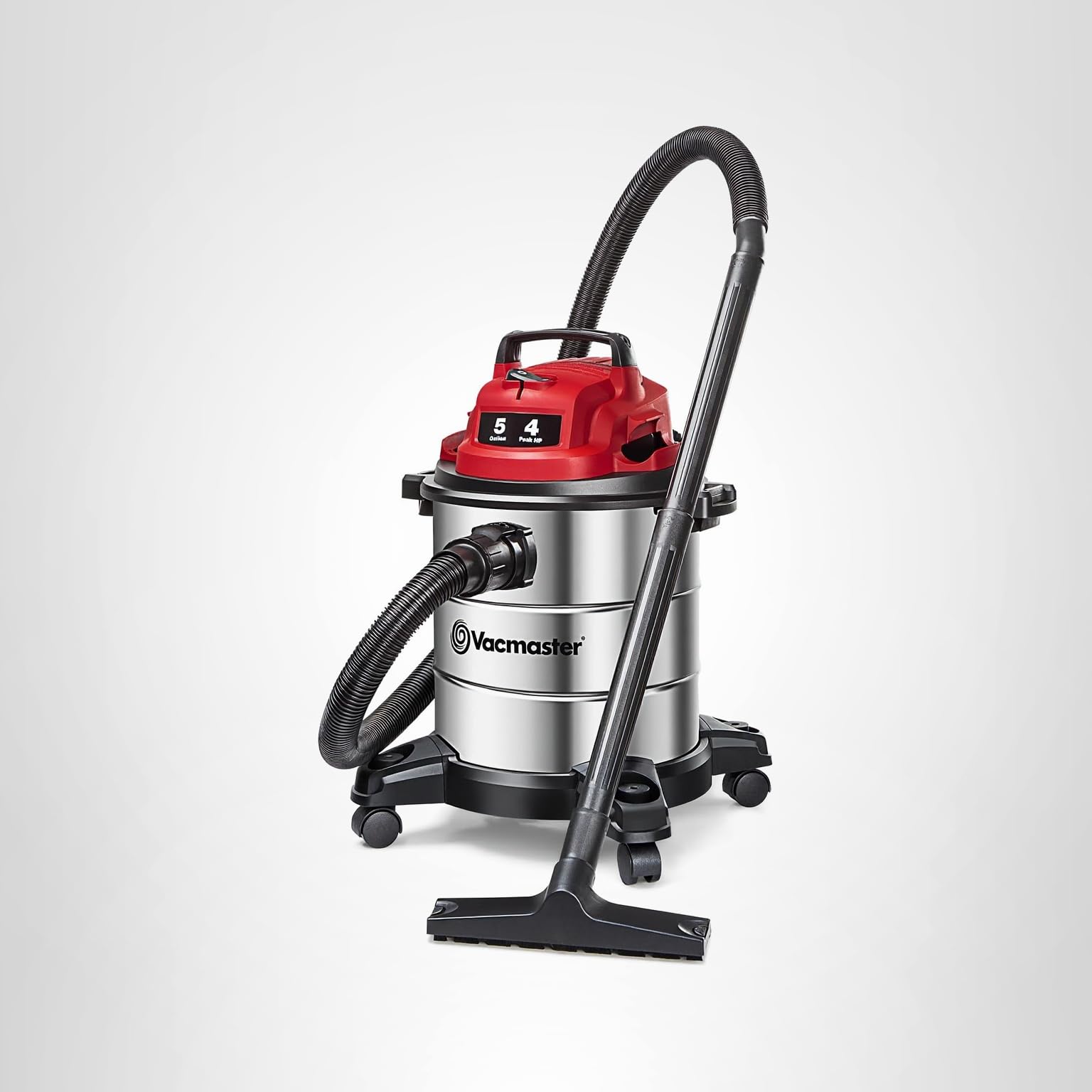 Vacmaster 5-Gallon* 4 Peak HP Stainless Steel Wet/Dry Vacuum – VOC508S 1101 - Image 9