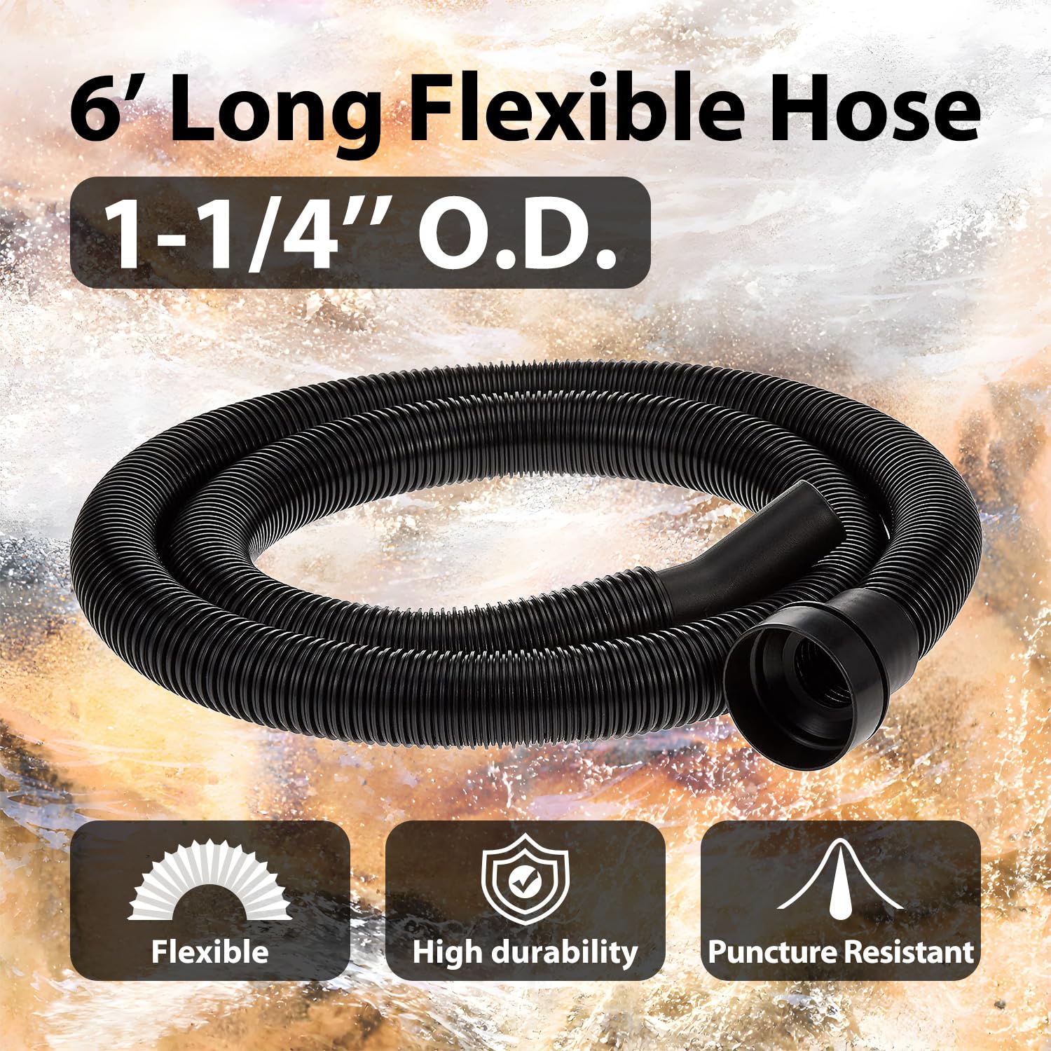 Vacmaster 6 ft. Vacuum Accessory Hose, V1H6 - Image 5