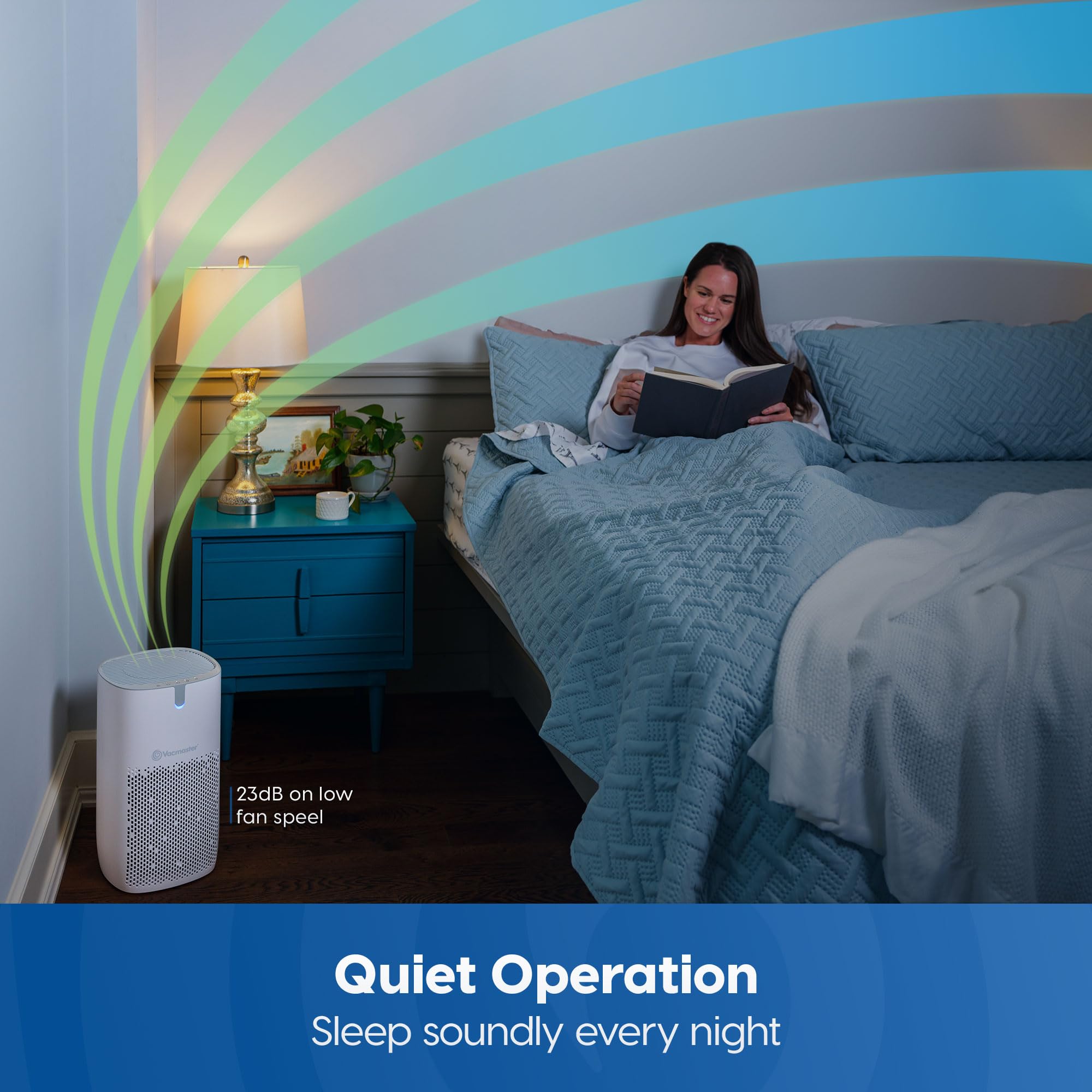 Vacmaster AP272 Upgrade Air Purifiers for Home Bedroom, Covers Up to 1360 Sq.Foot, H13 True HEPA Filter with 4 Speeds & Child Lock for Pets Dander, Odor and Smoke - Image 5