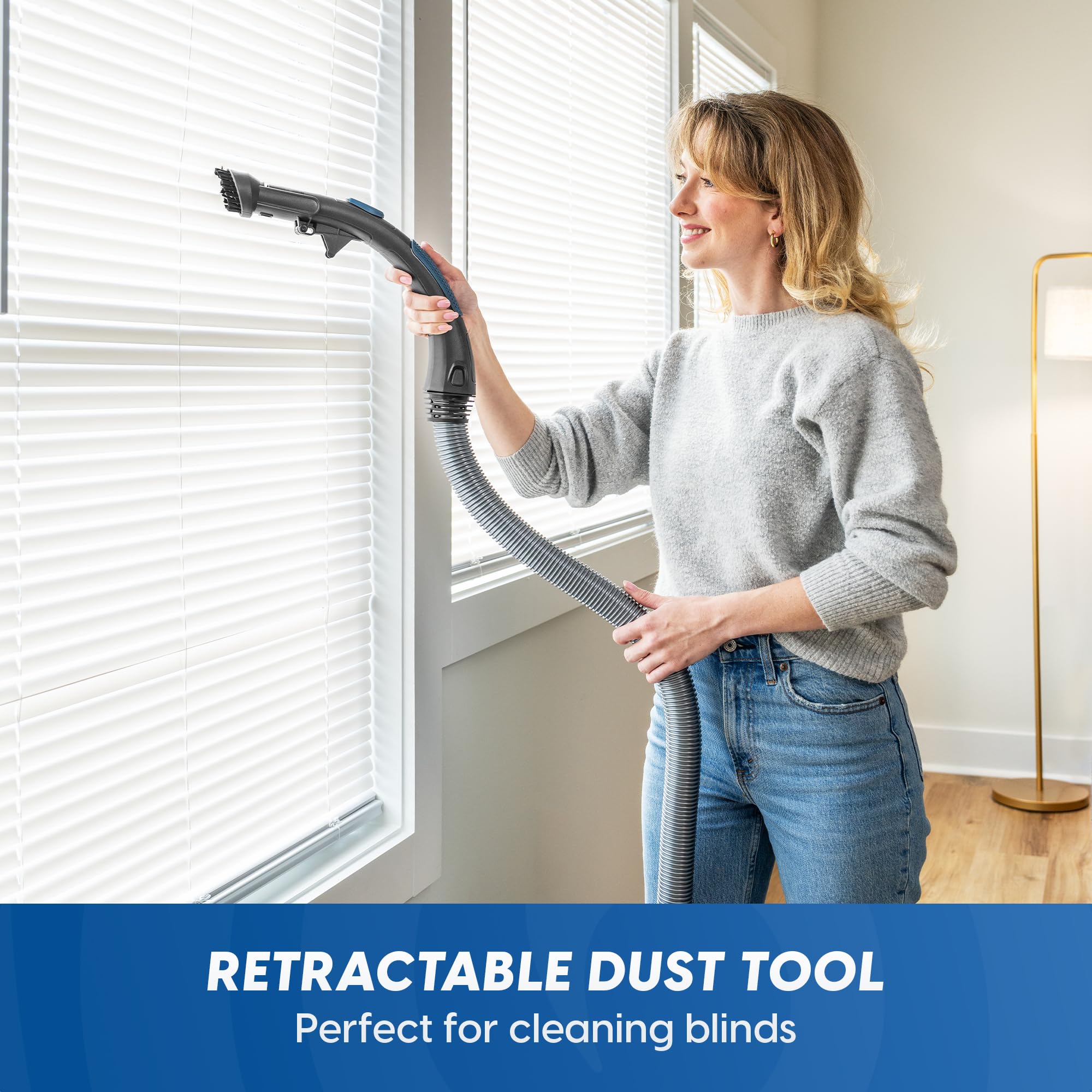 Vacmaster CC0501 Ultra Silent Bagless Canister Vacuum Powerful Cleaner with HEPA Filtration, One-Touch Release Dust Cup, Built-in Dust Tool & Retractable Cord for Low-Pile Carpet and Hard Floor - Image 6