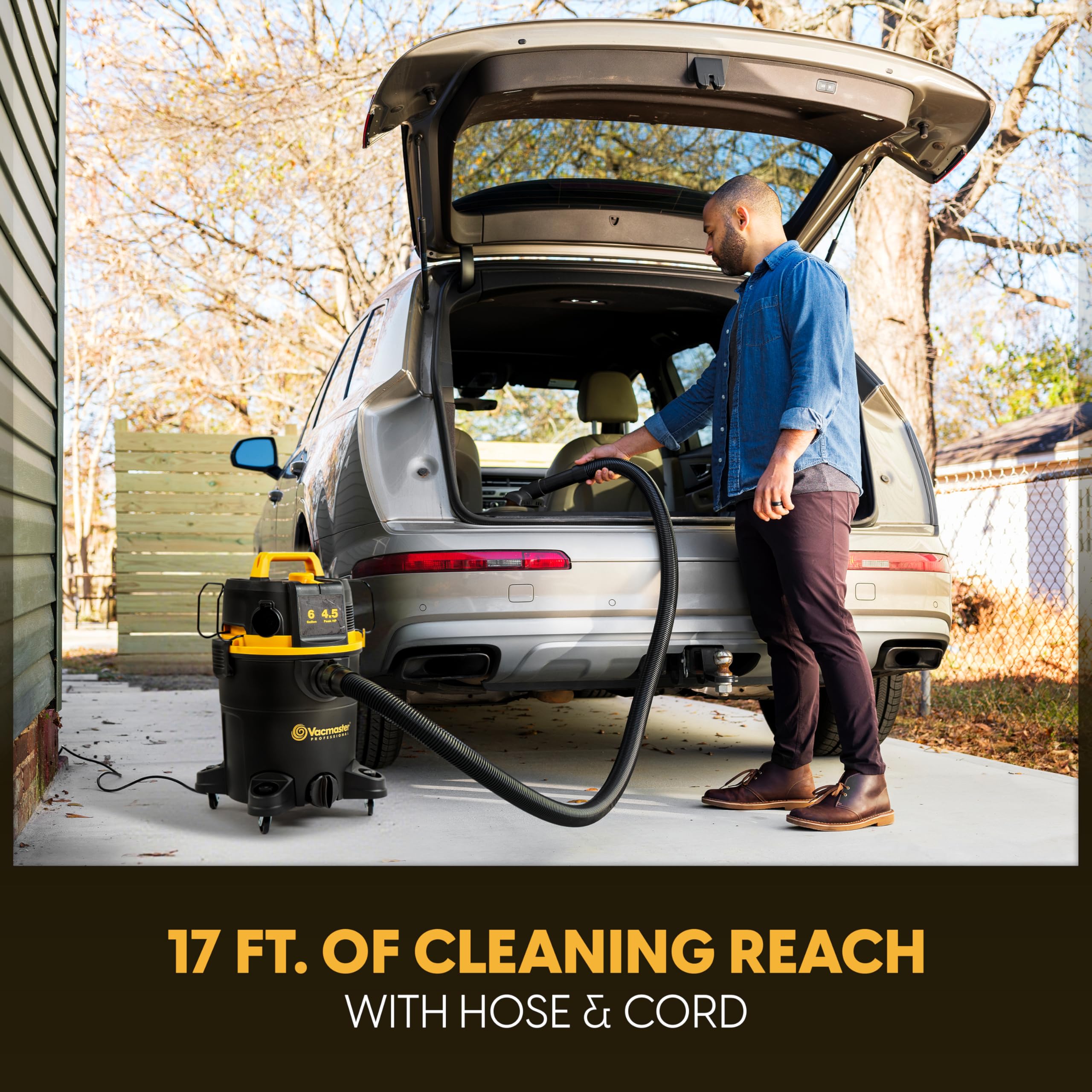 Vacmaster Professional 6 Gallon 4.5 Peak HP Wet/Dry Vacuum with Self-Cleaning Filter System - VDK611PF 0201 - Image 5