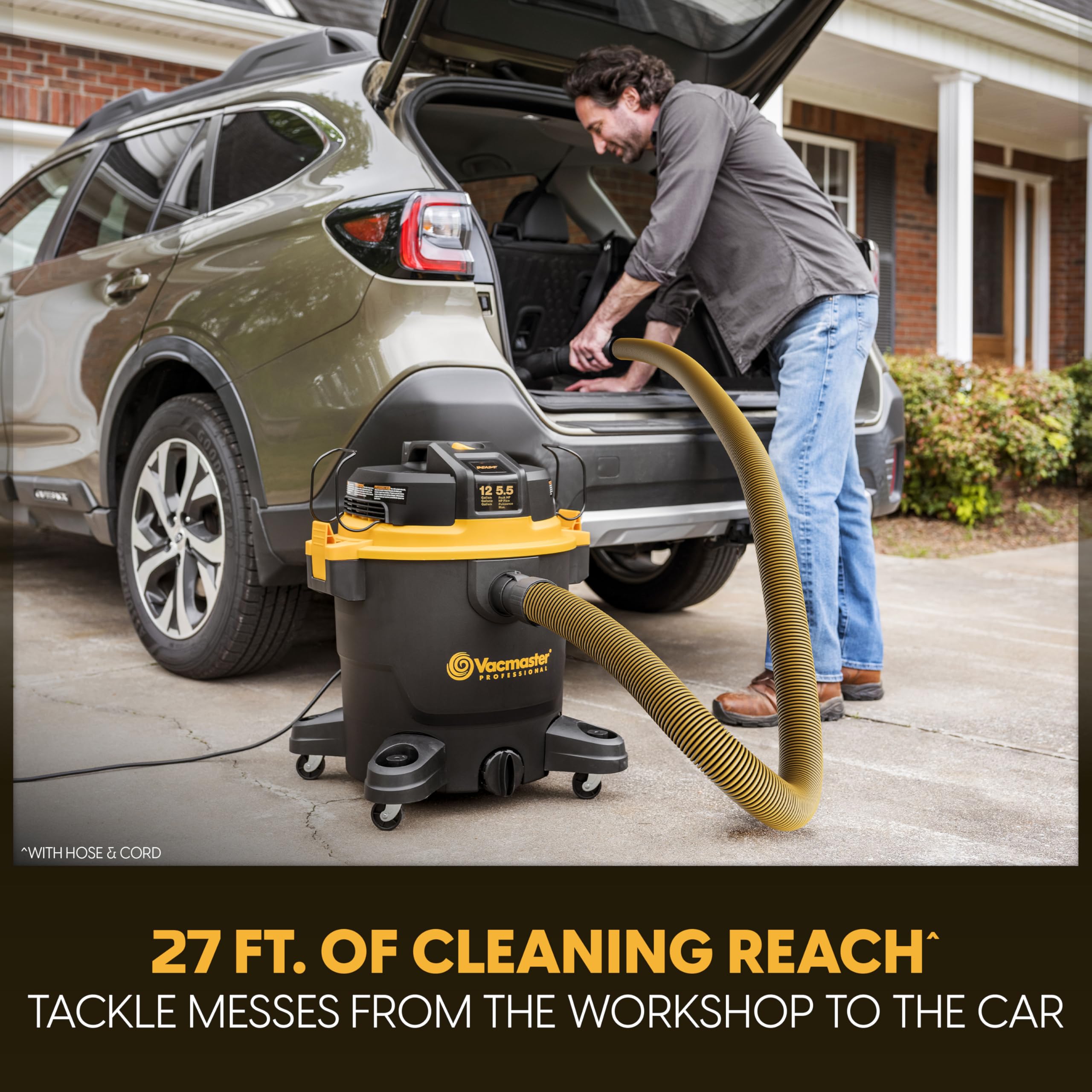 Vacmaster Professional Beast Series 12-Gallon 5.5 Peak HP Wet/Dry Vacuum- VJH1211 PF 0205 - Image 4