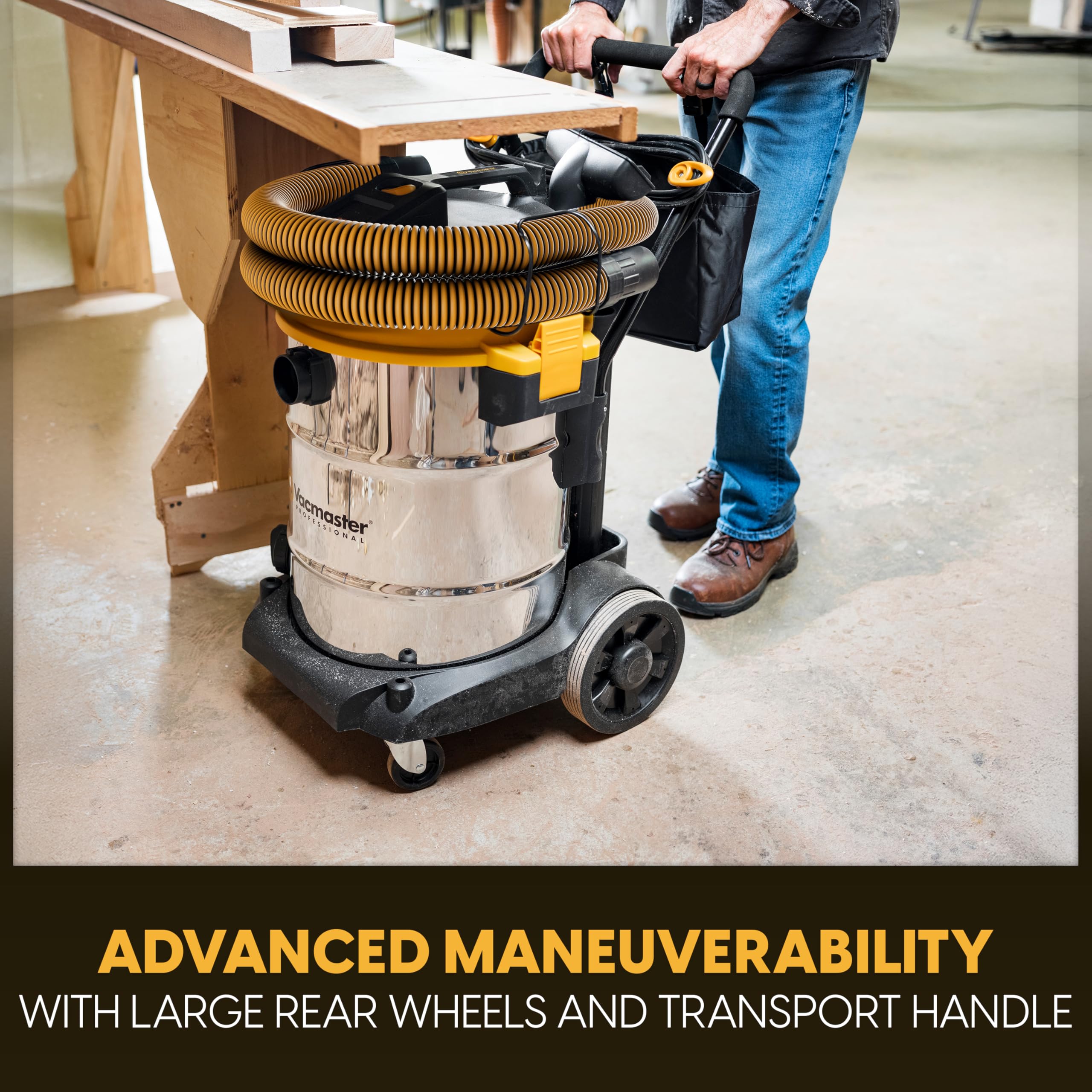 Vacmaster Professional Beast Series 14-Gallon* 6.5 Peak HP† Wet/Dry Vacuum - VJE1412SW 0203 - Image 5