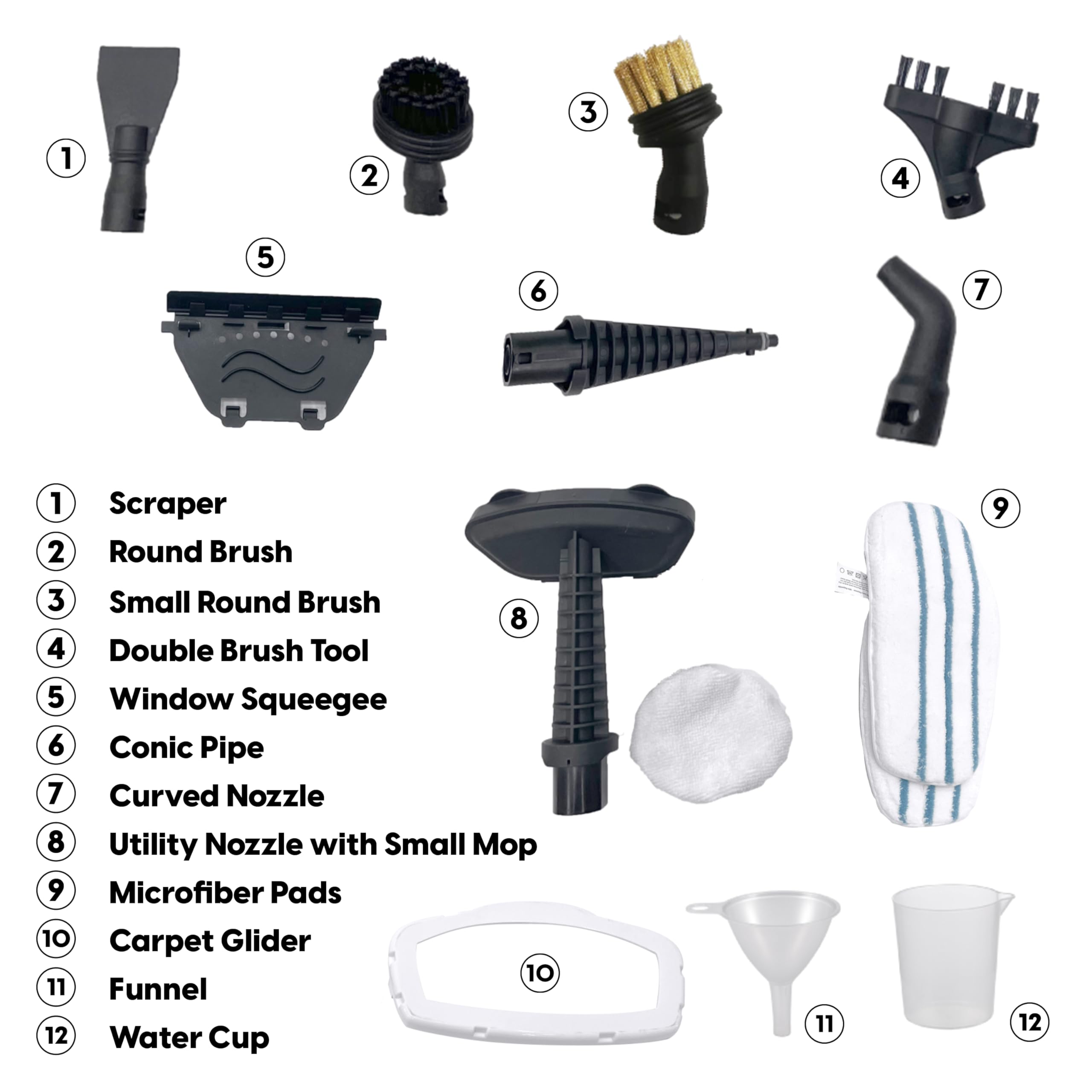 Vacmaster SMF1501 2-in-1 Steam Mop for Floor Cleaning with Detachable Handheld Steamer, Quick-Heating & Lightweight for Hard Floors, Carpets, Tiles and Upholstery - Image 10