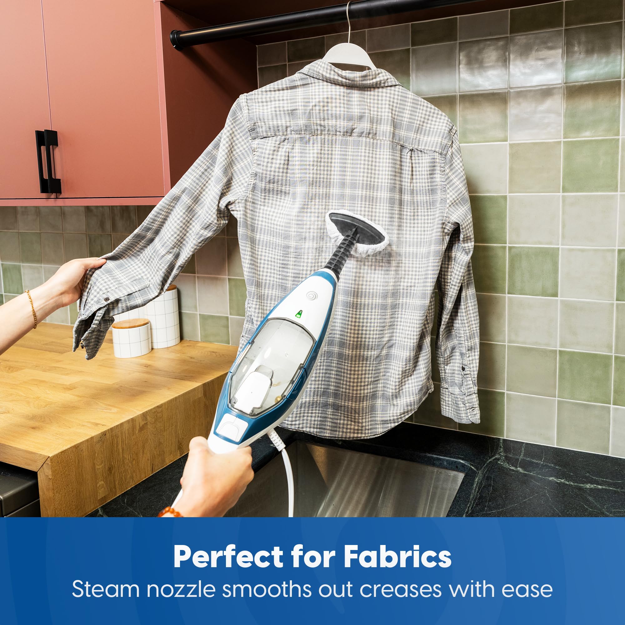 Vacmaster SMF1501 2-in-1 Steam Mop for Floor Cleaning with Detachable Handheld Steamer, Quick-Heating & Lightweight for Hard Floors, Carpets, Tiles and Upholstery - Image 6