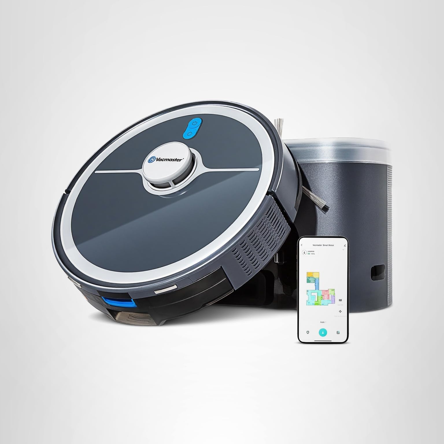 Vacmaster V10i 3-in-1 Robot Vacuum and Mop Combo with Self-Empty Station for 45 Days, LiDAR Navigation,3000Pa Strong Suction, Multi-Floor Mapping for Homes with Pets, Carpet & Hard Floors - Image 7