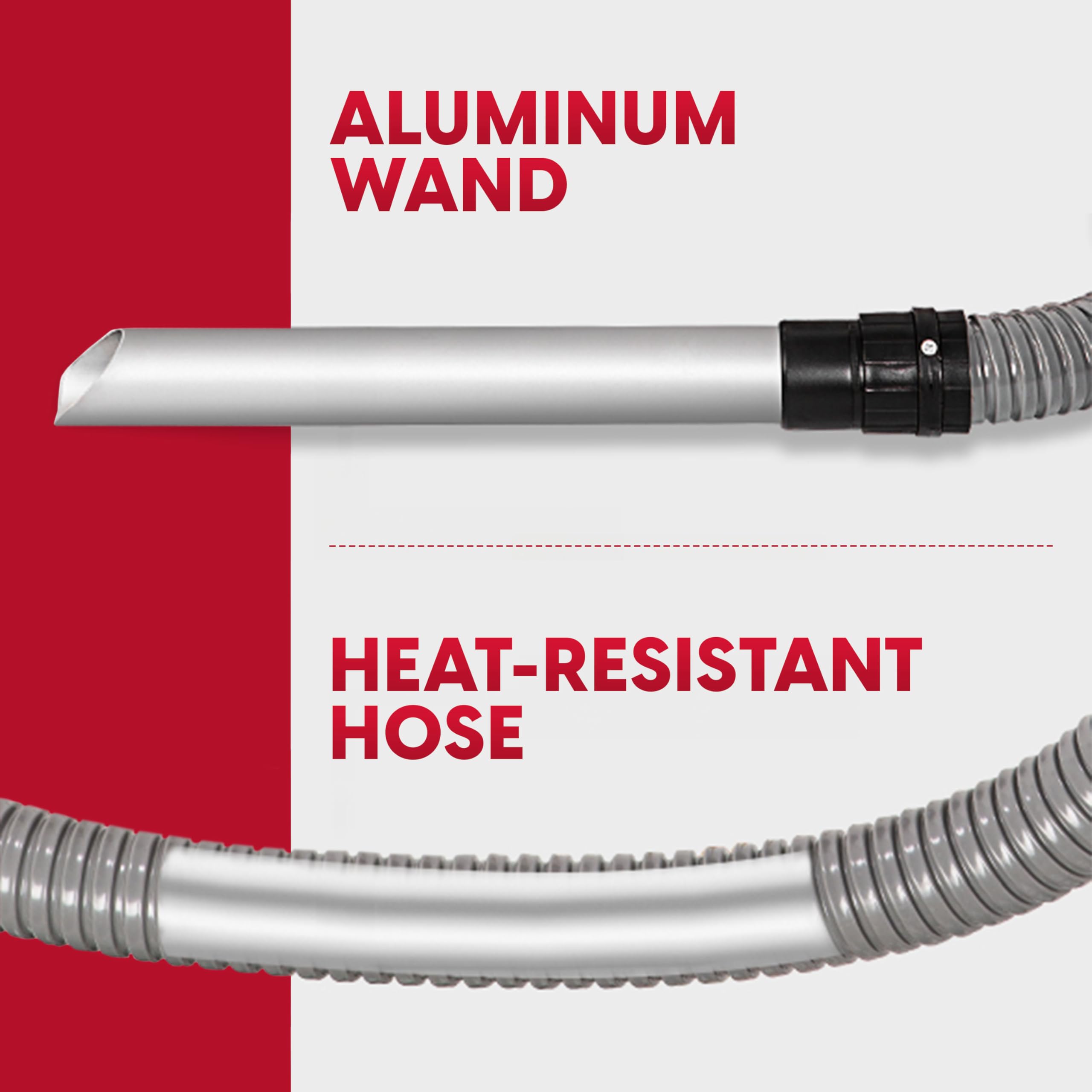 Vacmaster Vac EAV508S 1102 5-Gallon 3.5 Peak HP Premium Stainless Steel Ash Vacuum, Red Edition - Image 7