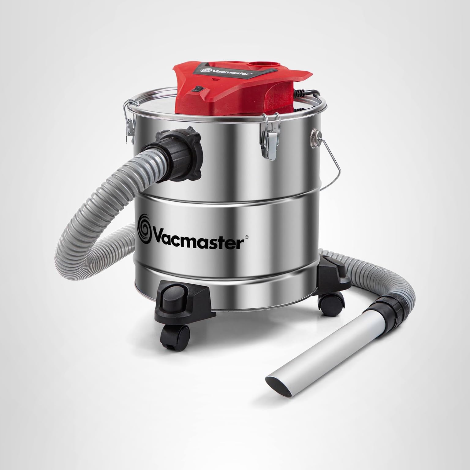 Vacmaster Vac EAV508S 1102 5-Gallon 3.5 Peak HP Premium Stainless Steel Ash Vacuum, Red Edition - Image 8